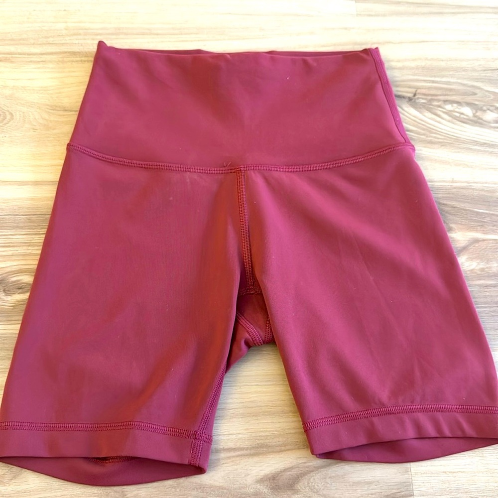 Lululemon athletica pink bike shorts